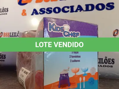 LOTE 298 - 01 KIT KIDS CHEF. (NO ESTADO, LEILÃO NÃO TEM GARANTIA E NEM DEVOLUÇÃO, SUJEITO A POSSÍVEIS AVARIAS VISÍVEIS/OCULTAS E/OU AUSÊNCIA DE COMPONENTES).