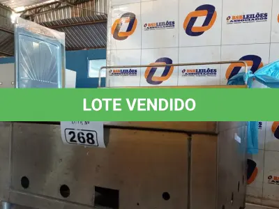 LOTE 268 - 01 FRITADEIRA A GÁS INCOMPLETA. (NO ESTADO, LEILÃO NÃO TEM GARANTIA E NEM DEVOLUÇÃO, SUJEITO A POSSÍVEIS AVARIAS VISÍVEIS/OCULTAS E/OU AUSÊNCIA DE COMPONENTES).