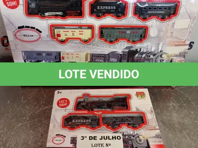 LOTE 309 - 02 PISTAS TREM LOCOMOTIVA. (NO ESTADO, LEILÃO NÃO TEM GARANTIA E NEM DEVOLUÇÃO, SUJEITO A POSSÍVEIS AVARIAS VISÍVEIS/OCULTAS E/OU AUSÊNCIA DE COMPONENTES).