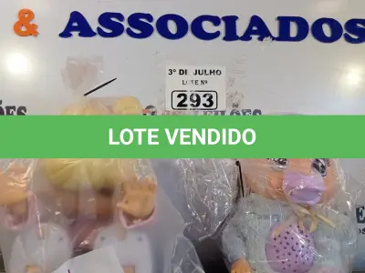 LOTE 293 - 02 BONECAS. (NO ESTADO, LEILÃO NÃO TEM GARANTIA E NEM DEVOLUÇÃO, SUJEITO A POSSÍVEIS AVARIAS VISÍVEIS/OCULTAS E/OU AUSÊNCIA DE COMPONENTES).