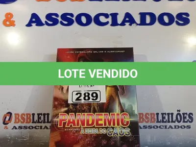 LOTE 289 - 01 JOGO DE TABULEIRO PANDEMIC INCOMPLETO. (NO ESTADO, LEILÃO NÃO TEM GARANTIA E NEM DEVOLUÇÃO, SUJEITO A POSSÍVEIS AVARIAS VISÍVEIS/OCULTAS E/OU AUSÊNCIA DE COMPONENTES).