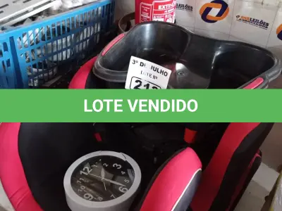 LOTE 213 - 01 CUBA LAVATÓRIO PARA OS PÉS, 01 ASSENTO/ENCOSTO ELEVATÓRIO PARA AUTOS E 01 EXTINTOR DE INCÊNDIO PÓ QUÍMICO. (NO ESTADO, LEILÃO NÃO TEM GARANTIA E NEM DEVOLUÇÃO, SUJEITO A POSSÍVEIS AVARIAS VISÍVEIS/OCULTAS E/OU AUSÊNCIA DE COMPONENTES).