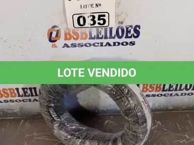 LOTE 035 - 01 ROLO DE CABO FLEXÍVEL STAR BRASIL 1X2,5MM NA COR PRETA (NOVO). (NO ESTADO, LEILÃO NÃO TEM GARANTIA E NEM DEVOLUÇÃO, SUJEITO A POSSÍVEIS AVARIAS VISÍVEIS/OCULTAS E/OU AUSÊNCIA DE COMPONENTES).