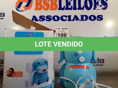 LOTE 189 - 01 INALADOR NEBULIZADOR. (NO ESTADO, LEILÃO NÃO TEM GARANTIA E NEM DEVOLUÇÃO, SUJEITO A POSSÍVEIS AVARIAS VISÍVEIS/OCULTAS E/OU AUSÊNCIA DE COMPONENTES).