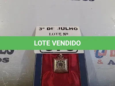 LOTE 076 - 01 RELÓGIO DE BOLSO. (NO ESTADO, LEILÃO NÃO TEM GARANTIA E NEM DEVOLUÇÃO, SUJEITO A POSSÍVEIS AVARIAS VISÍVEIS/OCULTAS E/OU AUSÊNCIA DE COMPONENTES).