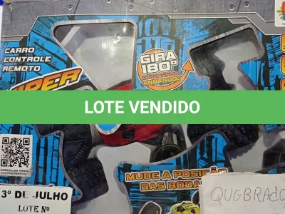 LOTE 109 - 01 CARRINHO DE CONTROLE REMOTO VIPER. (NO ESTADO, LEILÃO NÃO TEM GARANTIA E NEM DEVOLUÇÃO, SUJEITO A POSSÍVEIS AVARIAS VISÍVEIS/OCULTAS E/OU AUSÊNCIA DE COMPONENTES).