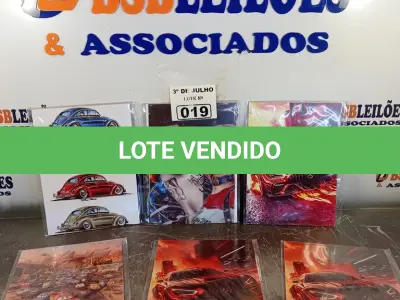 LOTE 019 - 06 QUADROS DECORATIVOS DIVERSOS. (NO ESTADO, LEILÃO NÃO TEM GARANTIA E NEM DEVOLUÇÃO, SUJEITO A POSSÍVEIS AVARIAS VISÍVEIS/OCULTAS E/OU AUSÊNCIA DE COMPONENTES).