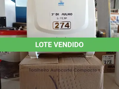 LOTE 274 - 04 TOALHEIROS AUTO CORTE COMPACTO. (NO ESTADO, LEILÃO NÃO TEM GARANTIA E NEM DEVOLUÇÃO, SUJEITO A POSSÍVEIS AVARIAS VISÍVEIS/OCULTAS E/OU AUSÊNCIA DE COMPONENTES).