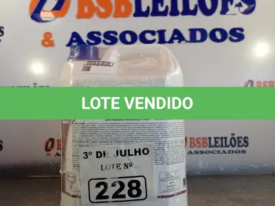 LOTE 228 - 10 LITROS DE CLOROCLEAN, LIMPADOR DESINFETANTE CLORADO PARA INDÚSTRIAS ALIMENTÍCIAS E AFINS. (NO ESTADO, LEILÃO NÃO TEM GARANTIA E NEM DEVOLUÇÃO, SUJEITO A POSSÍVEIS AVARIAS VISÍVEIS/OCULTAS E/OU AUSÊNCIA DE COMPONENTES).