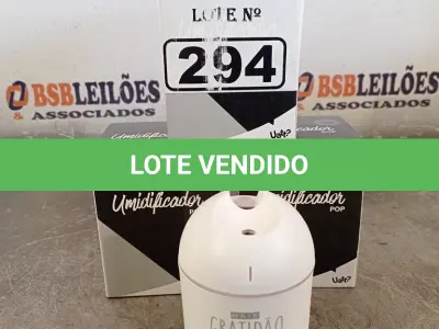 LOTE 294 - 03 UMIDIFICADORES POP. (NO ESTADO, LEILÃO NÃO TEM GARANTIA E NEM DEVOLUÇÃO, SUJEITO A POSSÍVEIS AVARIAS VISÍVEIS/OCULTAS E/OU AUSÊNCIA DE COMPONENTES).
