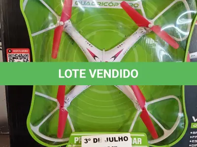 LOTE 184 - 01 QUADRICOPTERO COM AVARIAS. (NO ESTADO, LEILÃO NÃO TEM GARANTIA E NEM DEVOLUÇÃO, SUJEITO A POSSÍVEIS AVARIAS VISÍVEIS/OCULTAS E/OU AUSÊNCIA DE COMPONENTES).