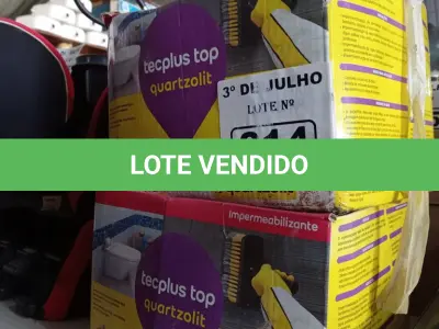 LOTE 214 - 02 CAIXAS DE ARGAMASSA POLIMÉRICA TECPLUS TOP QUARTZOLIT 18KG. (NO ESTADO, LEILÃO NÃO TEM GARANTIA E NEM DEVOLUÇÃO, SUJEITO A POSSÍVEIS AVARIAS VISÍVEIS/OCULTAS E/OU AUSÊNCIA DE COMPONENTES).