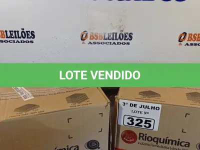 LOTE 325 - 02 CAIXAS COM BISNAGAS DE ÁLCOOL ETÍLICO HIDRATADO 70% COM 30 UNIDADES CADA. (NO ESTADO, LEILÃO NÃO TEM GARANTIA E NEM DEVOLUÇÃO, SUJEITO A POSSÍVEIS AVARIAS VISÍVEIS/OCULTAS E/OU AUSÊNCIA DE COMPONENTES).
