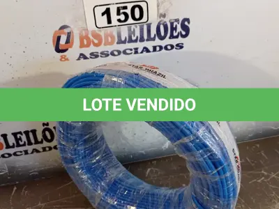 LOTE 150 - 01 ROLO DE CABO FLEXÍVEL STAR BRASIL 1X4MM NA COR AZUL (NOVO). (NO ESTADO, LEILÃO NÃO TEM GARANTIA E NEM DEVOLUÇÃO, SUJEITO A POSSÍVEIS AVARIAS VISÍVEIS/OCULTAS E/OU AUSÊNCIA DE COMPONENTES).