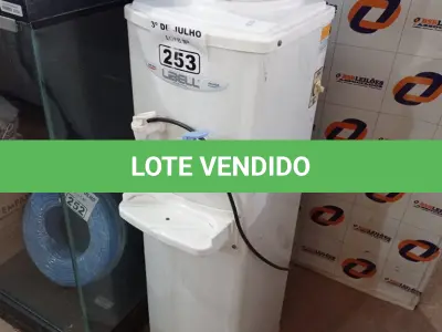 LOTE 253 - 01 BEBEDOURO PARA GARRAFÃO MARCA LIBELL 220V. (NO ESTADO, LEILÃO NÃO TEM GARANTIA E NEM DEVOLUÇÃO, SUJEITO A POSSÍVEIS AVARIAS VISÍVEIS/OCULTAS E/OU AUSÊNCIA DE COMPONENTES).