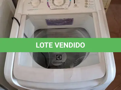 LOTE 164 - 01 MÁQUINA DE LAVAR ROUPAS MARCA ELECTROLUX CAPACIDADE 8KG 220V. (NO ESTADO, LEILÃO NÃO TEM GARANTIA E NEM DEVOLUÇÃO, SUJEITO A POSSÍVEIS AVARIAS VISÍVEIS/OCULTAS E/OU AUSÊNCIA DE COMPONENTES).