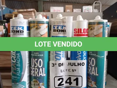 LOTE 241 - 01 LOTE COM VÁRIOS TUBOS DE SILICONE MARCAS E MODELOS DIVERSOS. (NO ESTADO, LEILÃO NÃO TEM GARANTIA E NEM DEVOLUÇÃO, SUJEITO A POSSÍVEIS AVARIAS VISÍVEIS/OCULTAS E/OU AUSÊNCIA DE COMPONENTES).