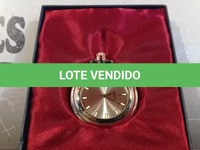 LOTE 078 - 01 RELÓGIO DE BOLSO. (NO ESTADO, LEILÃO NÃO TEM GARANTIA E NEM DEVOLUÇÃO, SUJEITO A POSSÍVEIS AVARIAS VISÍVEIS/OCULTAS E/OU AUSÊNCIA DE COMPONENTES).