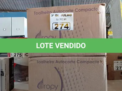 LOTE 274 - 04 TOALHEIROS AUTO CORTE COMPACTO. (NO ESTADO, LEILÃO NÃO TEM GARANTIA E NEM DEVOLUÇÃO, SUJEITO A POSSÍVEIS AVARIAS VISÍVEIS/OCULTAS E/OU AUSÊNCIA DE COMPONENTES).