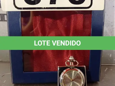 LOTE 076 - 01 RELÓGIO DE BOLSO. (NO ESTADO, LEILÃO NÃO TEM GARANTIA E NEM DEVOLUÇÃO, SUJEITO A POSSÍVEIS AVARIAS VISÍVEIS/OCULTAS E/OU AUSÊNCIA DE COMPONENTES).