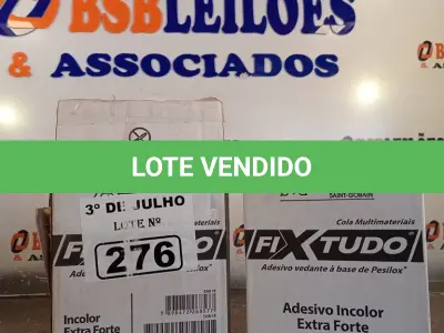 LOTE 276 - 01 LOTE COM VÁRIAS BISNAGAS DE ADESIVO VEDANTE A BASE DE PESILOX 20G. (NO ESTADO, LEILÃO NÃO TEM GARANTIA E NEM DEVOLUÇÃO, SUJEITO A POSSÍVEIS AVARIAS VISÍVEIS/OCULTAS E/OU AUSÊNCIA DE COMPONENTES).