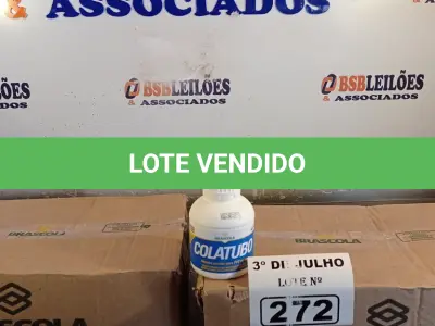 LOTE 272 - 02 CAIXAS COM COLA TUBO ST 175G COM 15 FRASCOS CADA. (NO ESTADO, LEILÃO NÃO TEM GARANTIA E NEM DEVOLUÇÃO, SUJEITO A POSSÍVEIS AVARIAS VISÍVEIS/OCULTAS E/OU AUSÊNCIA DE COMPONENTES).