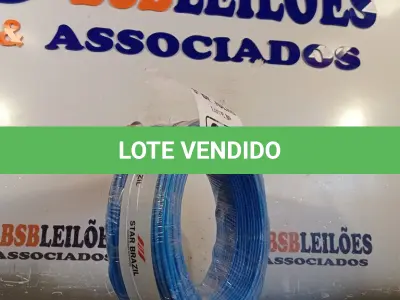 LOTE 030 - 01 ROLO DE CABO FLEXÍVEL STAR BRASIL 1X2,5MM NA COR AZUL (NOVO). (NO ESTADO, LEILÃO NÃO TEM GARANTIA E NEM DEVOLUÇÃO, SUJEITO A POSSÍVEIS AVARIAS VISÍVEIS/OCULTAS E/OU AUSÊNCIA DE COMPONENTES).