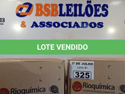 LOTE 325 - 02 CAIXAS COM BISNAGAS DE ÁLCOOL ETÍLICO HIDRATADO 70% COM 30 UNIDADES CADA. (NO ESTADO, LEILÃO NÃO TEM GARANTIA E NEM DEVOLUÇÃO, SUJEITO A POSSÍVEIS AVARIAS VISÍVEIS/OCULTAS E/OU AUSÊNCIA DE COMPONENTES).
