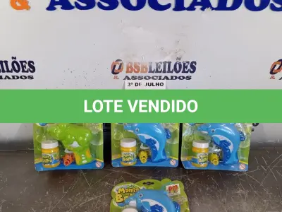 LOTE 014 - 03 LANÇA BOLHAS DE SABÃO. (NO ESTADO, LEILÃO NÃO TEM GARANTIA E NEM DEVOLUÇÃO, SUJEITO A POSSÍVEIS AVARIAS VISÍVEIS/OCULTAS E/OU AUSÊNCIA DE COMPONENTES).