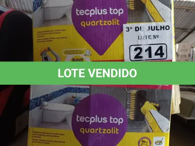 LOTE 214 - 02 CAIXAS DE ARGAMASSA POLIMÉRICA TECPLUS TOP QUARTZOLIT 18KG. (NO ESTADO, LEILÃO NÃO TEM GARANTIA E NEM DEVOLUÇÃO, SUJEITO A POSSÍVEIS AVARIAS VISÍVEIS/OCULTAS E/OU AUSÊNCIA DE COMPONENTES).