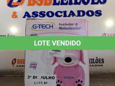 LOTE 110 - 01 INALADOR NEBULIZADOR. (NO ESTADO, LEILÃO NÃO TEM GARANTIA E NEM DEVOLUÇÃO, SUJEITO A POSSÍVEIS AVARIAS VISÍVEIS/OCULTAS E/OU AUSÊNCIA DE COMPONENTES).