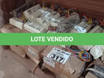 LOTE 317 - 01 LOTE COM VÁRIOS REATORES PARA LÂMPADAS FLUORESCENTES MARCAS E MODELOS DIVERSOS. (NO ESTADO, LEILÃO NÃO TEM GARANTIA E NEM DEVOLUÇÃO, SUJEITO A POSSÍVEIS AVARIAS VISÍVEIS/OCULTAS E/OU AUSÊNCIA DE COMPONENTES).