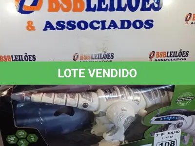 LOTE 108 - 01 DINO MEGA REX. (NO ESTADO, LEILÃO NÃO TEM GARANTIA E NEM DEVOLUÇÃO, SUJEITO A POSSÍVEIS AVARIAS VISÍVEIS/OCULTAS E/OU AUSÊNCIA DE COMPONENTES).