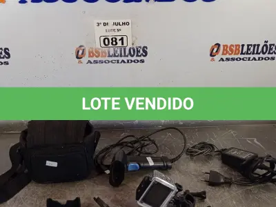 LOTE 081 - 01 CÂMERA FOTOGRÁFICA SONY COM CASE, 01 CÂMERA 4K E 01 LEITOR DE CÓDIGO DE BARRAS. (NO ESTADO, LEILÃO NÃO TEM GARANTIA E NEM DEVOLUÇÃO, SUJEITO A POSSÍVEIS AVARIAS VISÍVEIS/OCULTAS E/OU AUSÊNCIA DE COMPONENTES).