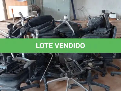 LOTE 483 - 01 LOTE COM VÁRIAS PEÇAS PARA CADEIRAS DE ESCRITÓRIO MARCAS E MODELOS DIVERSOS. (NO ESTADO, LEILÃO NÃO TEM GARANTIA E NEM DEVOLUÇÃO, SUJEITO A POSSÍVEIS AVARIAS VISÍVEIS/OCULTAS E/OU AUSÊNCIA DE COMPONENTES).