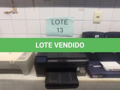 LOTE 107 - 02 SCANNERS SCAN LIDE 120 + IMPRESSORA DESKJET + IMPRESSORA MULTIFUNCIONAL HP + HUB/SWITCH TRELLIS 24 PTS + SWITCH 04 PTS  (UNIDADE: B-033 - MONTES CLAROS/MG - LOCAL DE RETIRADA: AVENIDA LAGO DO TUCURUÍ S/N, BAIRRO ACÁCIAS - MONTES CLAROS/MG - CEP-39.404-264)
