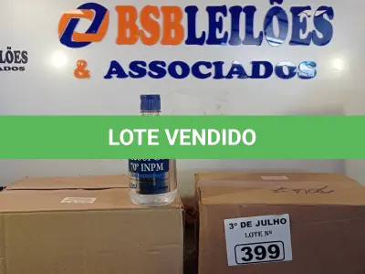 LOTE 399 - 02 CAIXAS COM ÁLCOOL EM GEL 70% 440G COM HIDRATANTE COM 12 UNIDADES CADA. (NO ESTADO, LEILÃO NÃO TEM GARANTIA E NEM DEVOLUÇÃO, SUJEITO A POSSÍVEIS AVARIAS VISÍVEIS/OCULTAS E/OU AUSÊNCIA DE COMPONENTES).