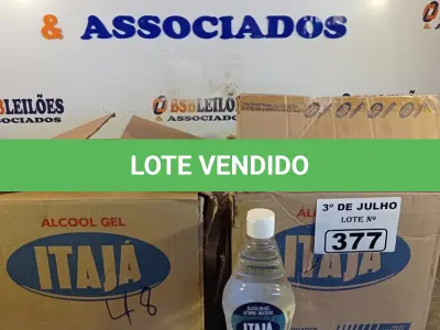 LOTE 377 - 02 CAIXAS COM ÁLCOOL EM GEL MULTIUSO 500G COM 12 UNIDADES CADA. (NO ESTADO, LEILÃO NÃO TEM GARANTIA E NEM DEVOLUÇÃO, SUJEITO A POSSÍVEIS AVARIAS VISÍVEIS/OCULTAS E/OU AUSÊNCIA DE COMPONENTES).