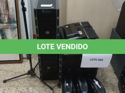 LOTE 770 - 03 ESTABILIZADOR PRETO TS SHARA + TELA HP 14 POLEGADAS + NOBREAK + SERVIDOR DELL + 02 TECLADO HP + MOUSE DELL + PORTA BANNER + 02 SERVIDOR POWER EDGEET430 DELL + TECLADO DATEN + SWITCH KVM 16 PORTAS. (UNIDADE: DEPARTAMENTO EXECUTIVO – DEX - LOCAL DE RETIRADA: SAUS - QUADRA 1, BLOCO J, ED. CLÉSIO ANDRADE - BRASÍLIA/DF - CEP: 70.070-944)