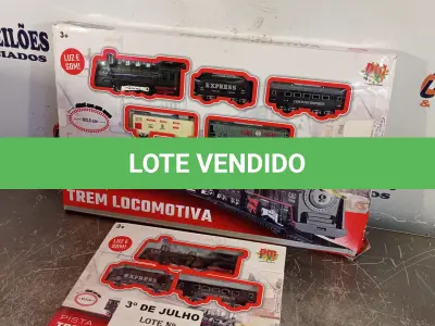 LOTE 309 - 02 PISTAS TREM LOCOMOTIVA. (NO ESTADO, LEILÃO NÃO TEM GARANTIA E NEM DEVOLUÇÃO, SUJEITO A POSSÍVEIS AVARIAS VISÍVEIS/OCULTAS E/OU AUSÊNCIA DE COMPONENTES).