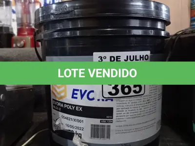 LOTE 365 - 01 BALDE DE GRAXA EVORA POLY EX NLGI:2 10KG. (NO ESTADO, LEILÃO NÃO TEM GARANTIA E NEM DEVOLUÇÃO, SUJEITO A POSSÍVEIS AVARIAS VISÍVEIS/OCULTAS E/OU AUSÊNCIA DE COMPONENTES).