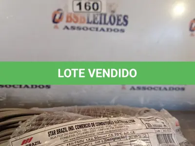 LOTE 160 - 01 ROLO DE CABO FLEXÍVEL STAR BRASIL 1X2,5MM NA COR CINZA (NOVO). (NO ESTADO, LEILÃO NÃO TEM GARANTIA E NEM DEVOLUÇÃO, SUJEITO A POSSÍVEIS AVARIAS VISÍVEIS/OCULTAS E/OU AUSÊNCIA DE COMPONENTES).