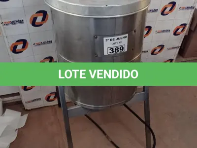 LOTE 389 - 01 FRITADEIRA ÁGUA E ÓLEO. (NO ESTADO, LEILÃO NÃO TEM GARANTIA E NEM DEVOLUÇÃO, SUJEITO A POSSÍVEIS AVARIAS VISÍVEIS/OCULTAS E/OU AUSÊNCIA DE COMPONENTES).