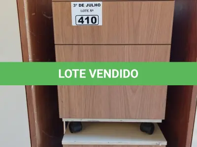 LOTE 410 - 02 GAVETEIROS COM 03 GAVETAS. (NO ESTADO, LEILÃO NÃO TEM GARANTIA E NEM DEVOLUÇÃO, SUJEITO A POSSÍVEIS AVARIAS VISÍVEIS/OCULTAS E/OU AUSÊNCIA DE COMPONENTES).
