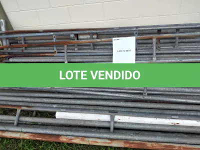 LOTE 124 - CANOS GALVANIZADOS PARA TENDA (UNIDADE: B-090 - GUARULHOS/SP - LOCAL DE RETIRADA: RUA CELSO RODRIGUES SALGUEIRO S/N - JARDIM NOVO PORTUGAL - GUARULHOS/SP - CEP: 07160-465)