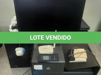 LOTE 076 - DVR 16 CANAIS VIDEO MOD: H264 NVD 4116H + 02 GRAVADORES DIGITAL INTELBRAS MOD: VD3116 + GRAVADOR DIGITAL HIKVISIO MOD: DS-7604NLE1/4P + HUB SWITCH 24 PORTAS GIGABIT 10/100/1000 + NOBREAK SMS 115NG + 13 CAMERAS DE CIRCUITO INTERNO DE SEGURANÇA INFR + MONITOR SAMSUNG + ROTEADOR LINK ONE MOD: NI50 MBPS + 02 IMPRESSORAS HP LASER JET CP 1025 COLOR + WEB CAM + TECLADO CENTRAL DE ALARME DIGIPLEX + RACK HEPSO 24 (UNIDADE: B-037 - BELÉM/PA - LOCAL DE RETIRADA: RODOVIA AUGUSTO MONTENEGRO,765, ÁGUAS NEGRAS- ICOARACI - BELÉM/PA - CEP 66.820-00 )