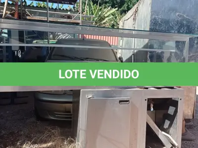 LOTE 423 - 01 BALCÃO E 01 ILHA EM INOX INCOMPLETOS. (NO ESTADO, LEILÃO NÃO TEM GARANTIA E NEM DEVOLUÇÃO, SUJEITO A POSSÍVEIS AVARIAS VISÍVEIS/OCULTAS E/OU AUSÊNCIA DE COMPONENTES).
