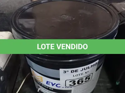 LOTE 365 - 01 BALDE DE GRAXA EVORA POLY EX NLGI:2 10KG. (NO ESTADO, LEILÃO NÃO TEM GARANTIA E NEM DEVOLUÇÃO, SUJEITO A POSSÍVEIS AVARIAS VISÍVEIS/OCULTAS E/OU AUSÊNCIA DE COMPONENTES).