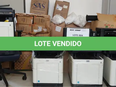 LOTE 068 - 6 IMPRESSORAS - 4 KYOCERA, 2 EPSON. (UNIDADE: C-108 - PICOS/PI - LOCAL DE RETIRADA: AVENIDA PIAUÍ, N° 656, PARQUE DE EXPOSIÇÃO - PICOS/PI)
