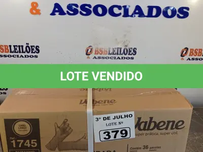 LOTE 379 - 01 CAIXA COM LUVAS RANHURADA TAMANHO “M” SÃO 36 PARES. (NO ESTADO, LEILÃO NÃO TEM GARANTIA E NEM DEVOLUÇÃO, SUJEITO A POSSÍVEIS AVARIAS VISÍVEIS/OCULTAS E/OU AUSÊNCIA DE COMPONENTES).